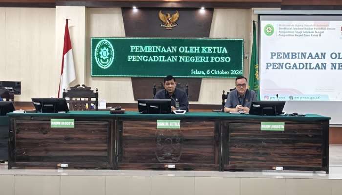 Pembinaan oleh Ketua Pengadilan Negeri Poso