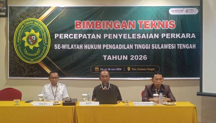 Pengadilan Negeri Poso Mengikuti Bimbingan Teknis Percepatan Penyelesaian Perkara Se-Wilayah Hukum Pengadilan Tinggi Sulawesi Tengah