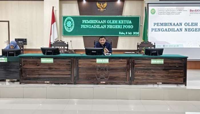 PEMBINAAN OLEH KETUA PENGADILAN NEGERI POSO