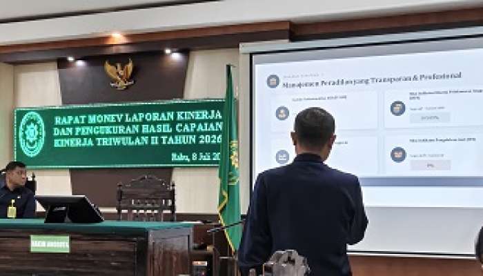 MONITORING DAN EVALUASI LAPORAN KINERJA SERTA PENGUKURAN HASIL CAPAIAN KINERJA TRIWULAN II TAHUN 2026