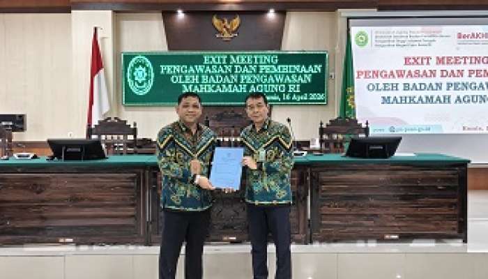 Pengawasan dan Pembinaan oleh Badan Pengawasan Mahkamah Agung RI