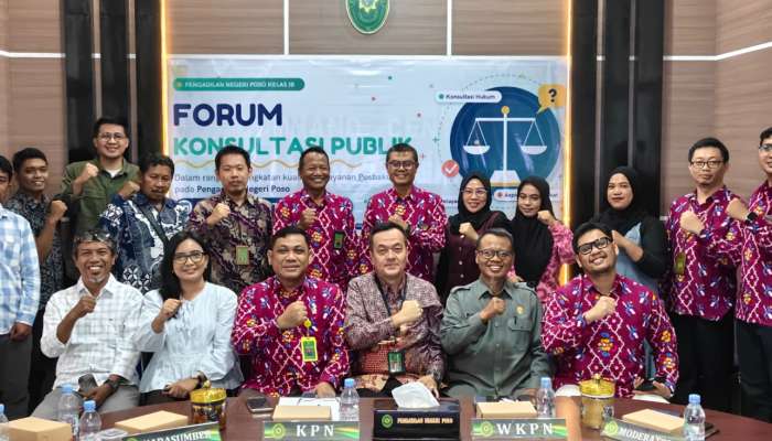 Pengadilan Negeri Poso Gelar Forum Konsultasi Publik untuk Meningkatkan Kualitas Pelayanan POSBAKUM