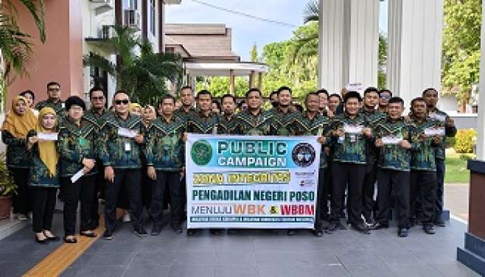 Public Campaign Zona Integrtias PN Poso menuju WBK dan WBBM