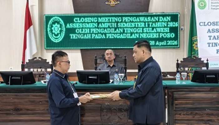 Pengawasan dan Assessment AMPUH Semester I Tahun 2026 oleh Pengadilan Tinggi Sulawesi Tengah